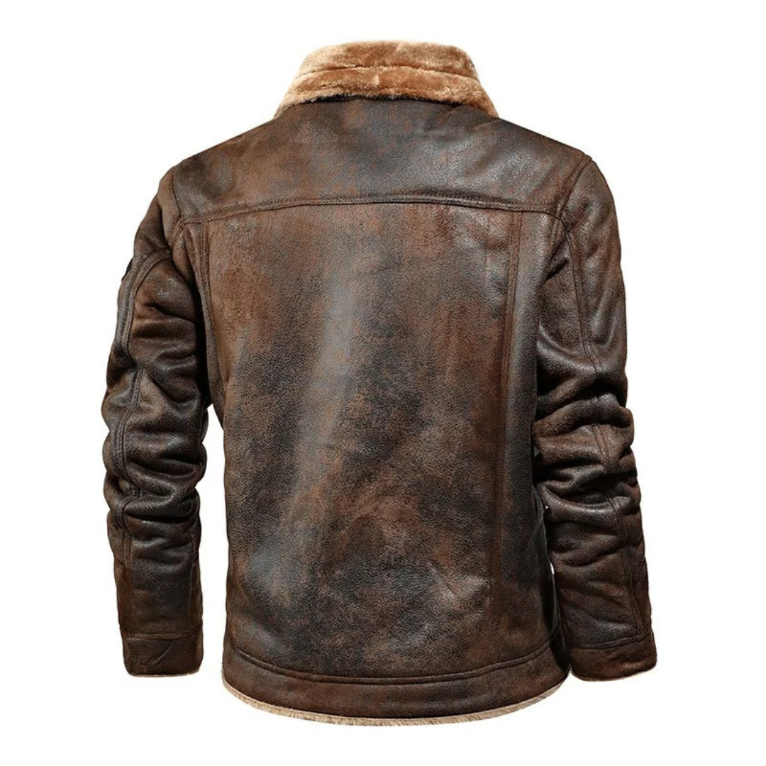 Logan - Veste en cuir végétalien pour une chaleur ultime