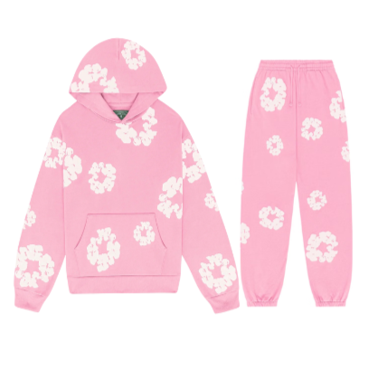 BlossomEase - Ensemble sweat à capuche et jogging fleuri unisexe