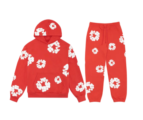 BlossomEase - Ensemble sweat à capuche et jogging fleuri unisexe