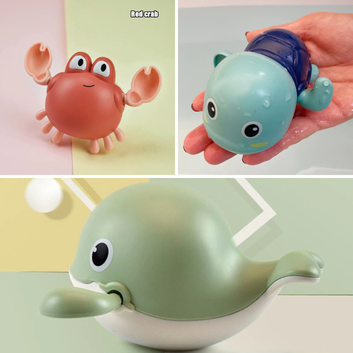 Bubbloids - Animaux marins flottants pour jouer dans le bain