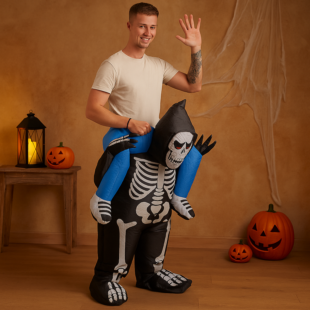 PhantomX | Costume squelette gonflable pour les fêtes d'Halloween