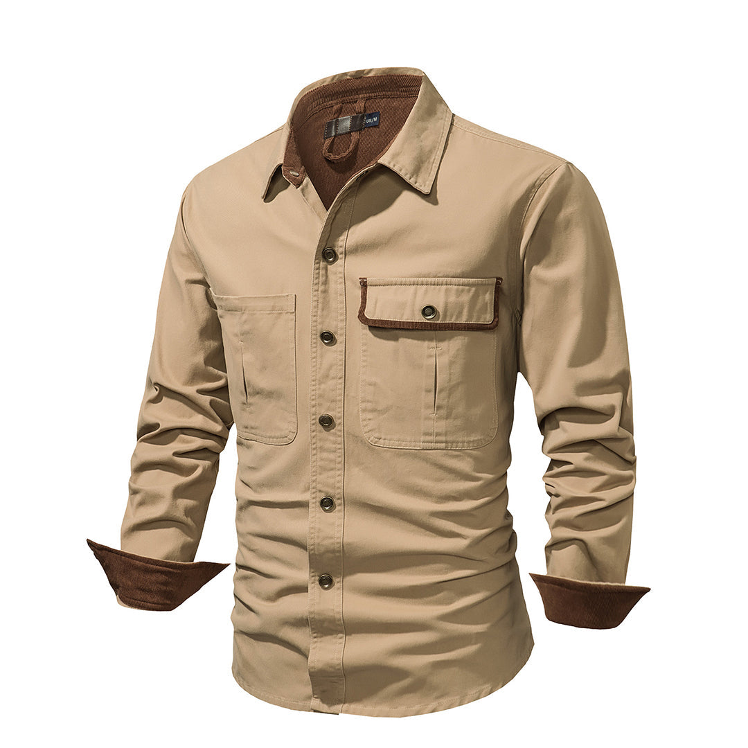 Chemise à manches longues Oliver avec boutons et col structuré