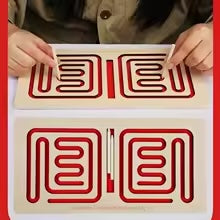 MazeMaster - Jeu de Labyrinthe Portable en Bois pour Enfants et Adultes