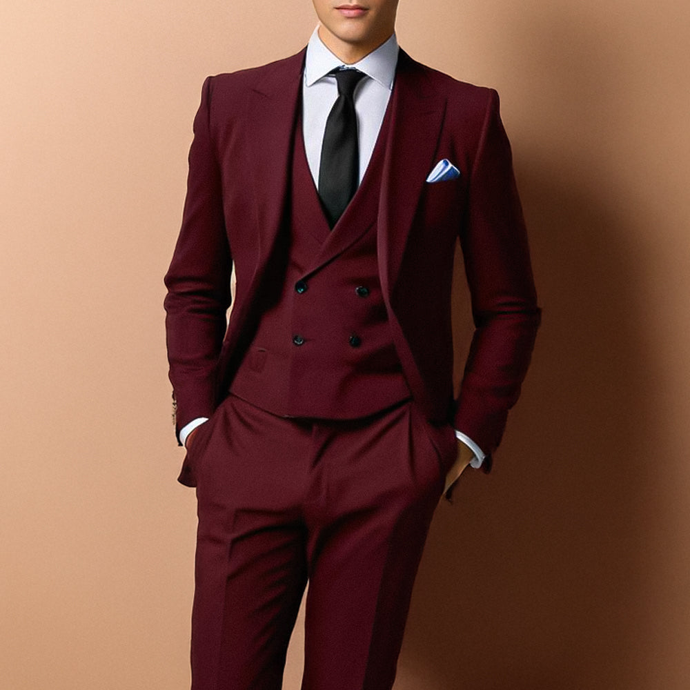 Smoking Thorpe – ensemble 3 pièces : pantalon, gilet et gilet