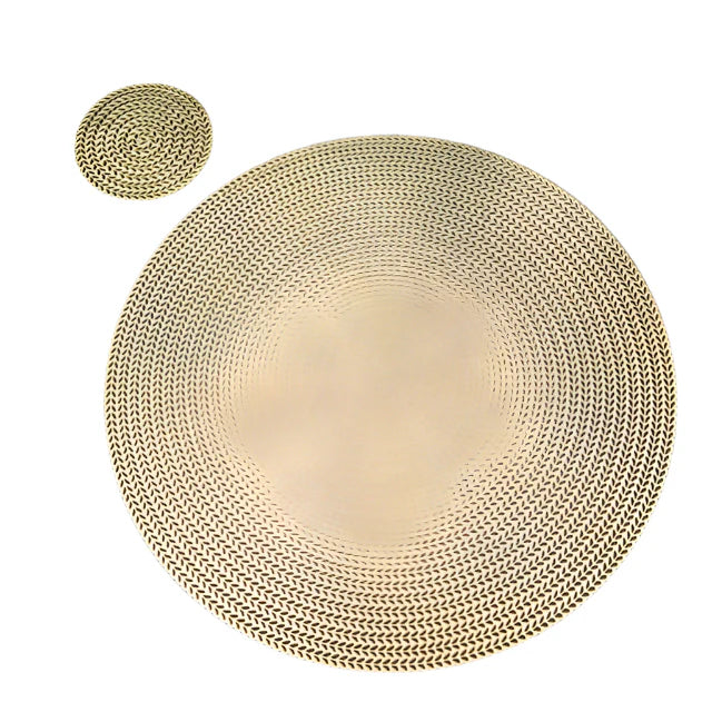 SkandiRund Dessous de Plat – Élégant Sous-Verres Ronds pour une Mise en Place Stylée