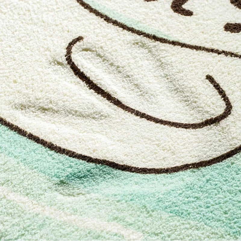 CloudPals - Tapis en forme de nuage avec des animaux de bande dessinée pour enfants