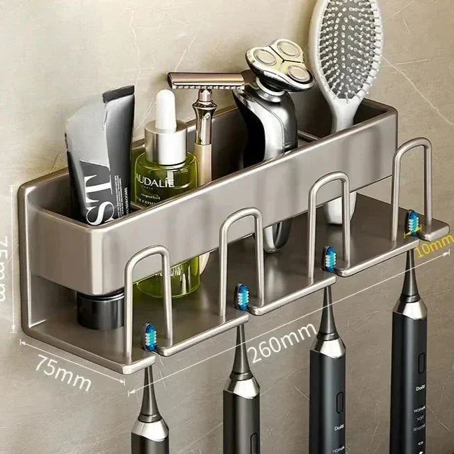 TidyTouch - Organisateur de salle de bain à fixer au mur