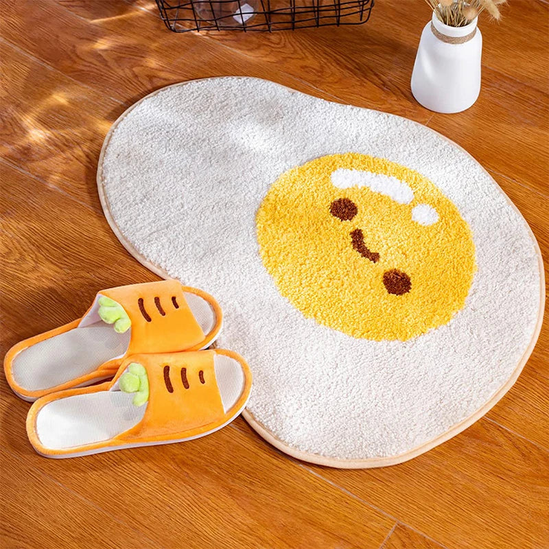 SunnySide Up - Tapis de bain en bande dessinée œuf au plat doux
