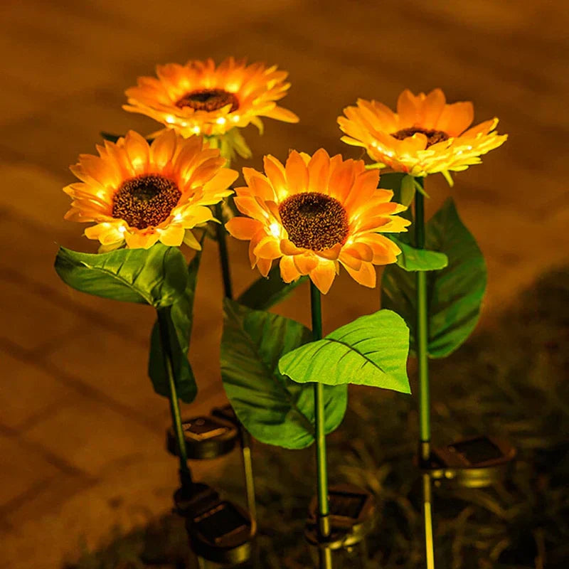 SunnyBloom - Lampes solaires de jardin tournesol