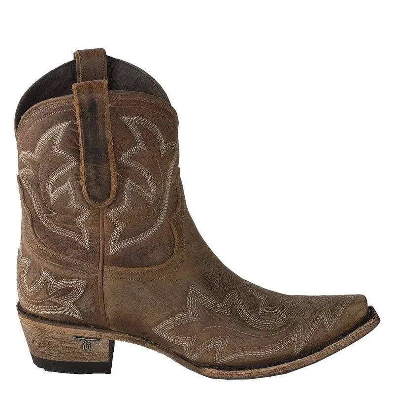 Daisy - Bottes de cowboy brodées relaxées antidérapantes