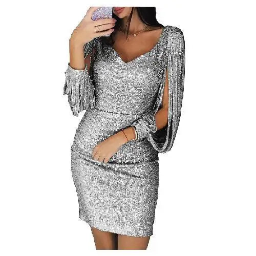 Robe à paillettes glamour sexy Farrah