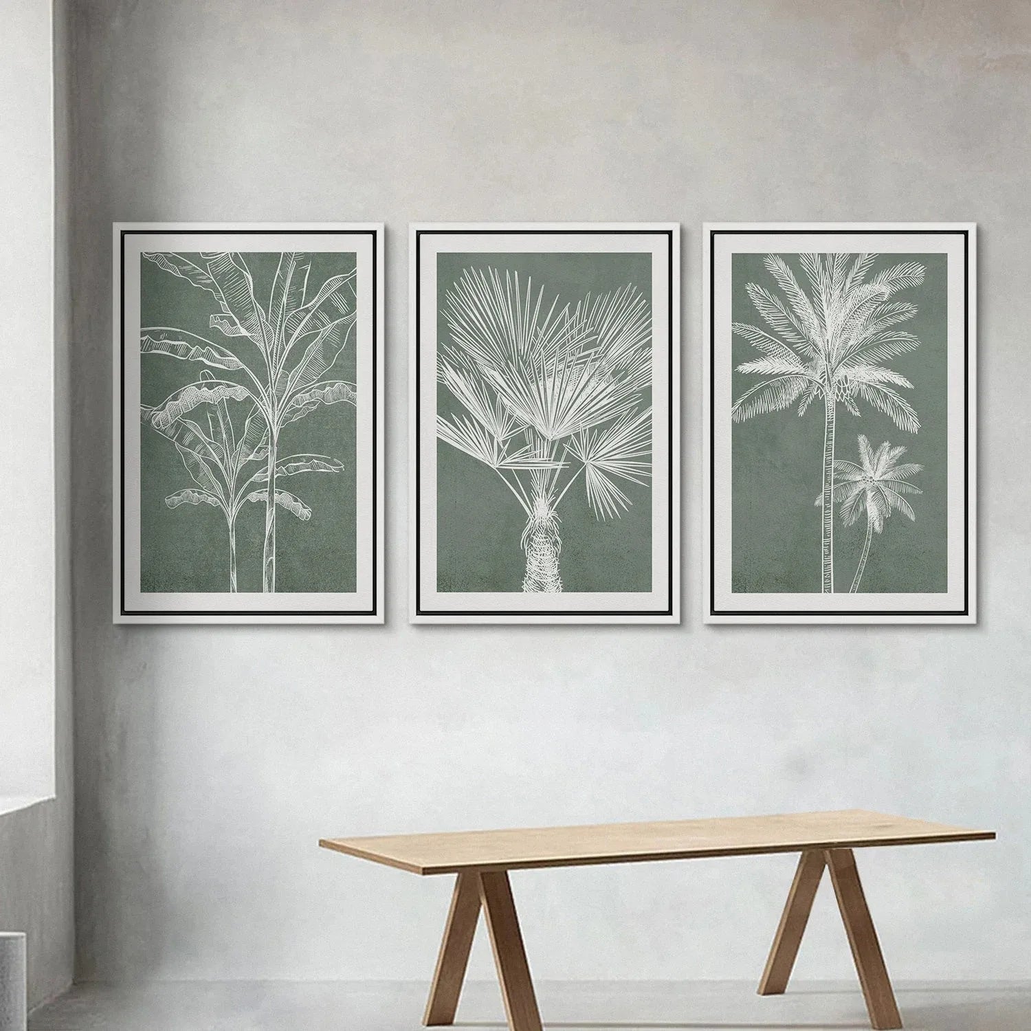 TropicalTranquil - Élégante affiche botanique murale
