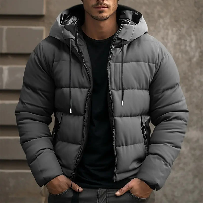 Veste de puffer moderne Rex avec capuche