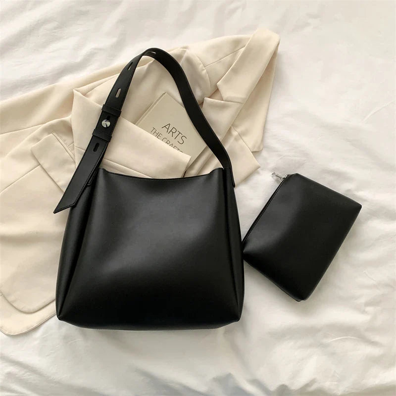 Sac fourre-tout en cuir tendance pour femmes