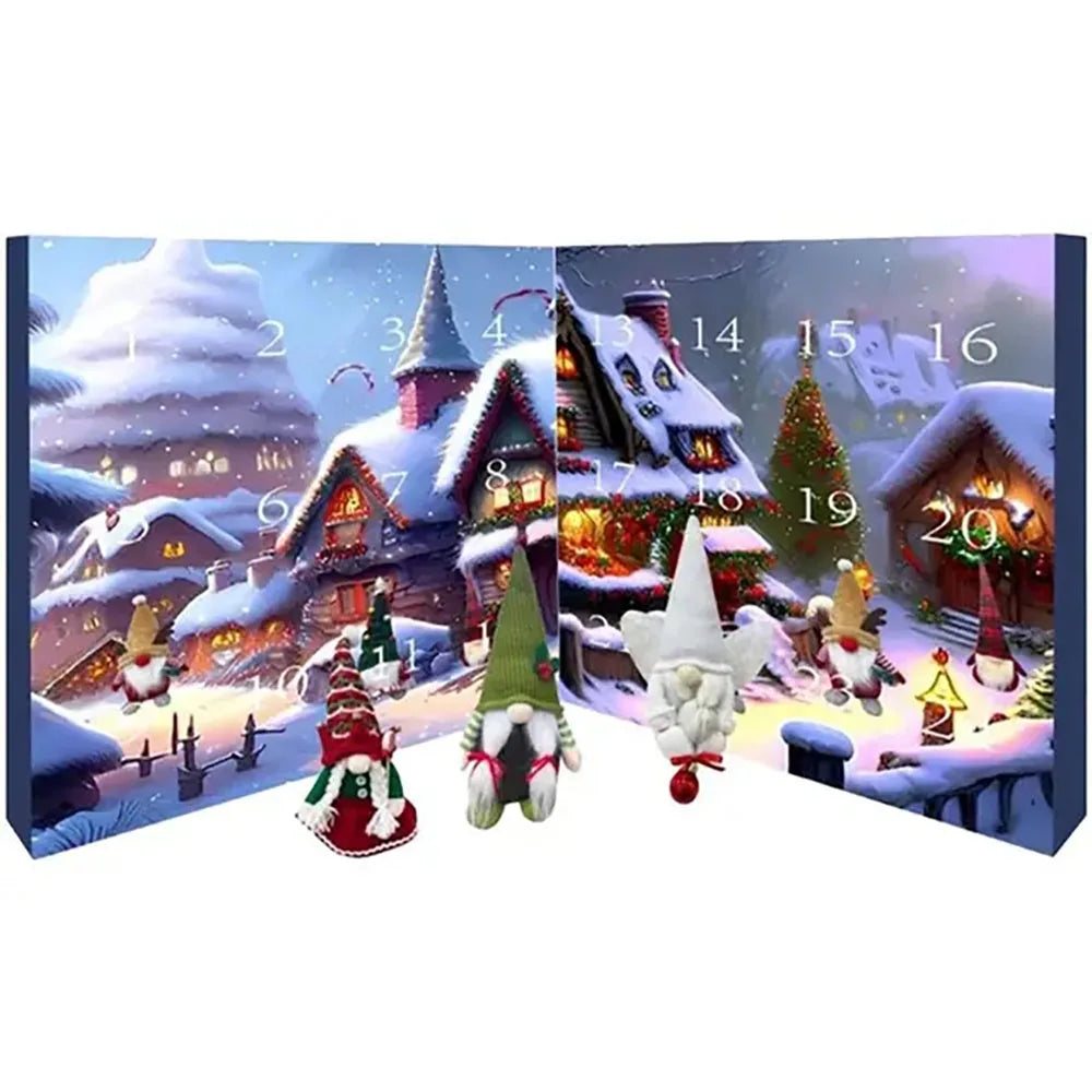 Calendrier de l'Avent Gnome de Noël Décoration