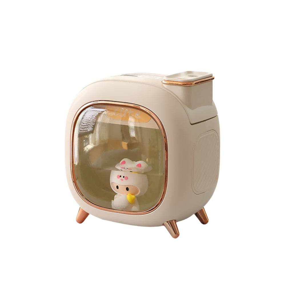 MistJoy Mini-Humidificateur – Diffuseur à double brumisation avec lumière ambiante douce