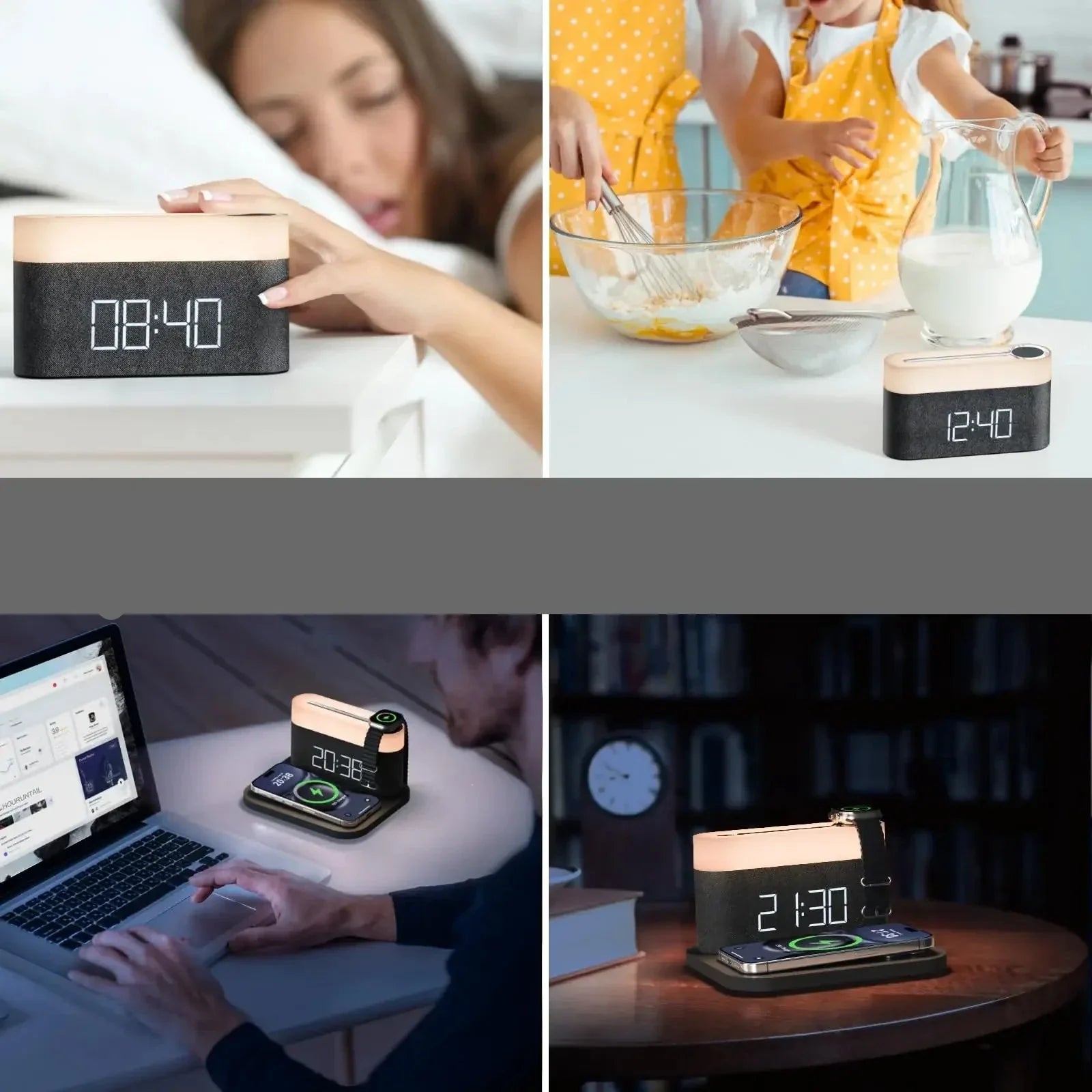 LumiCharge – Veilleuse sans fil et fonction alarme