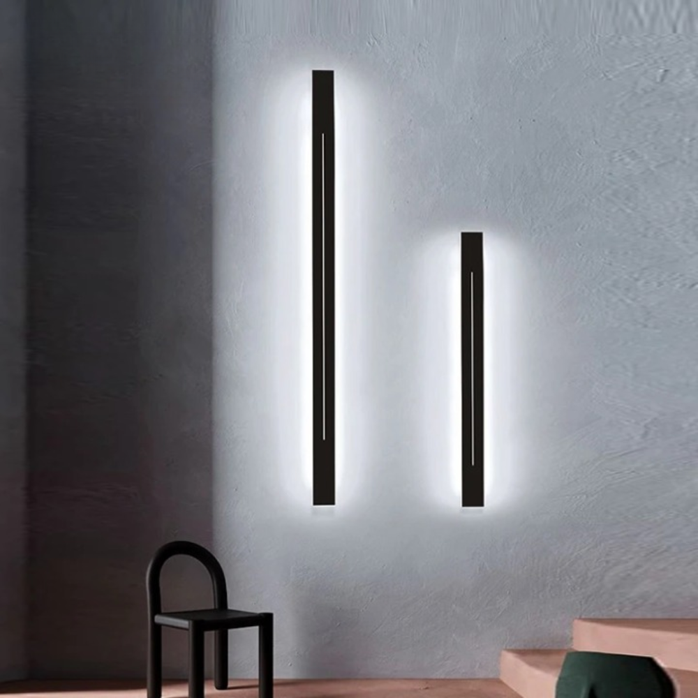 Ligne LED Strix - Applique murale intérieure en métal et acrylique pour salon et chambre