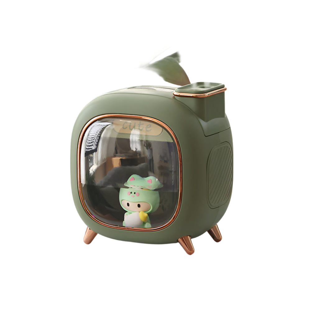 MistJoy Mini-Humidificateur – Diffuseur à double brumisation avec lumière ambiante douce