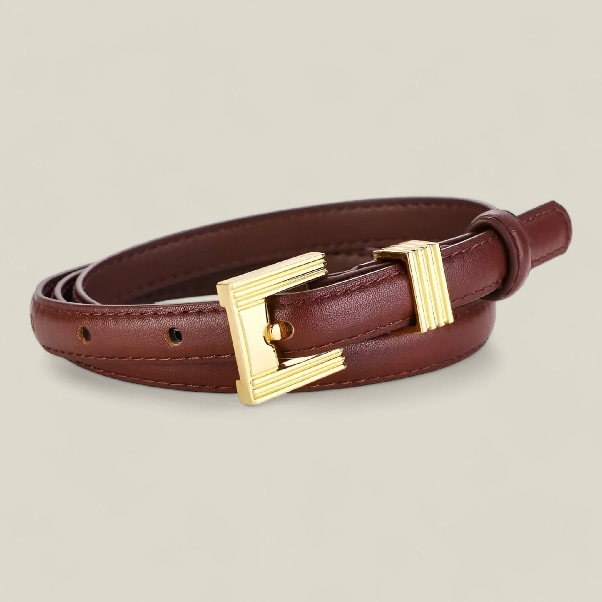 Elsie - Ceinture fine minimaliste et lisse