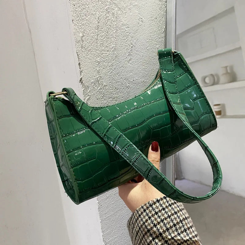 Sac à main Sophi en cuir alligator rétro