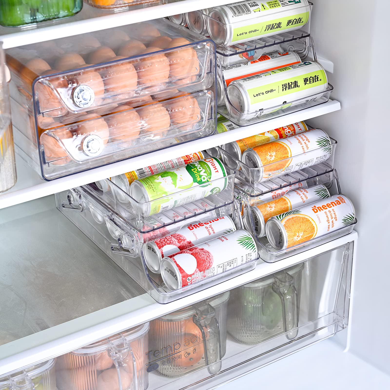 FreshStack - Seaux de réfrigération empilables économisateurs d'espace