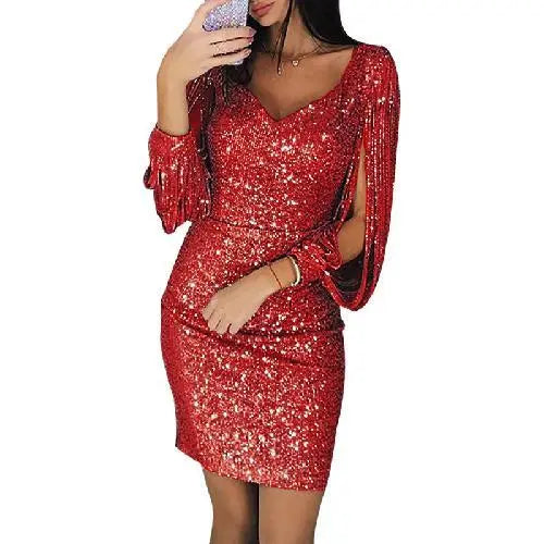 Robe à paillettes glamour sexy Farrah