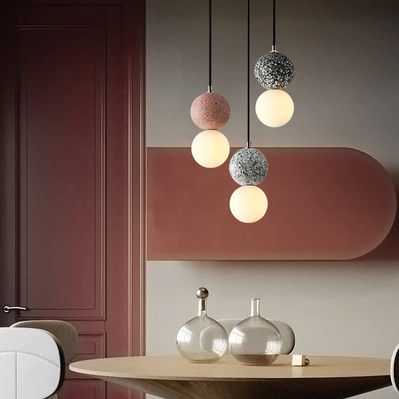 LumiOrb – Pendentif minimaliste avec écran en verre