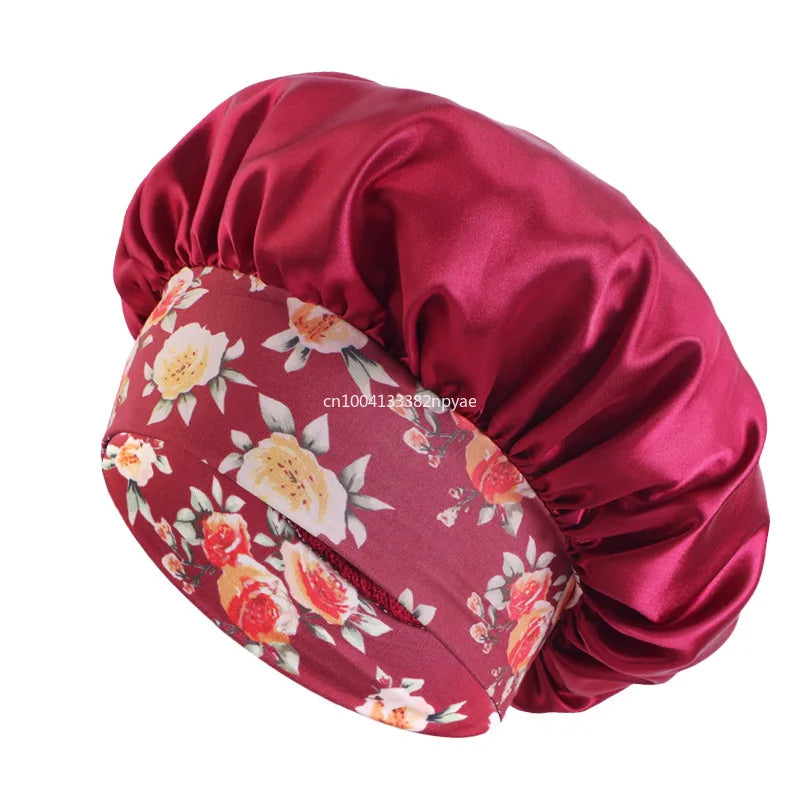 Estella - Cape en satin fleuri élégant pour la protection des cheveux et la beauté