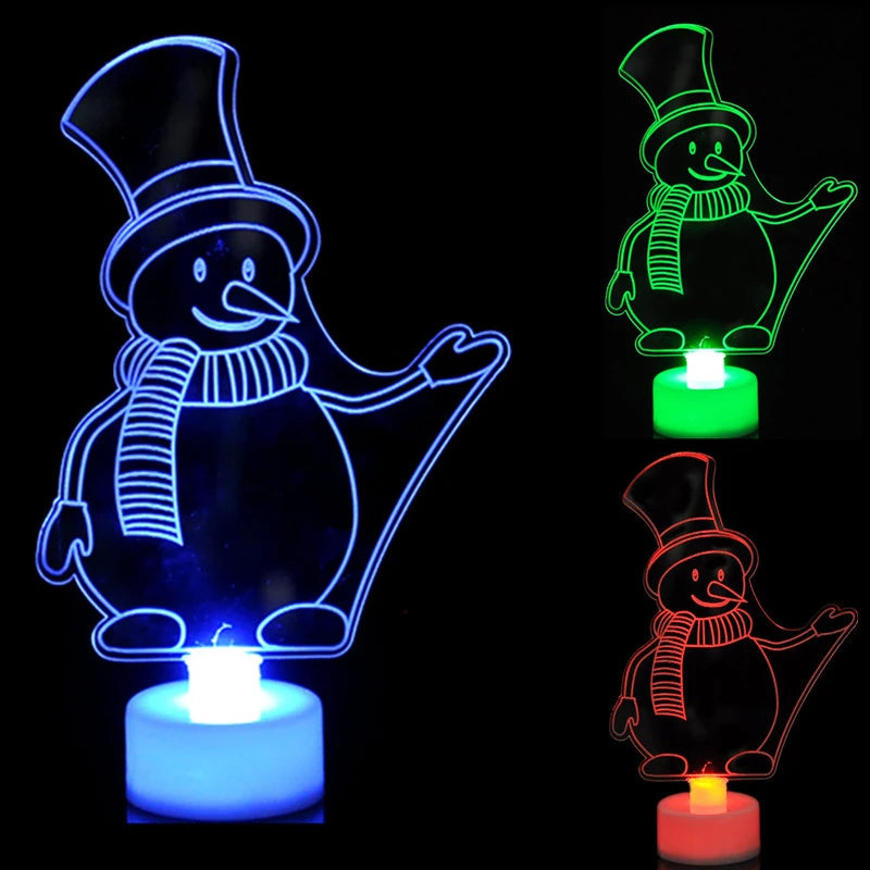 FrostyGlow - lumières de bonhommes de neige LED colorés