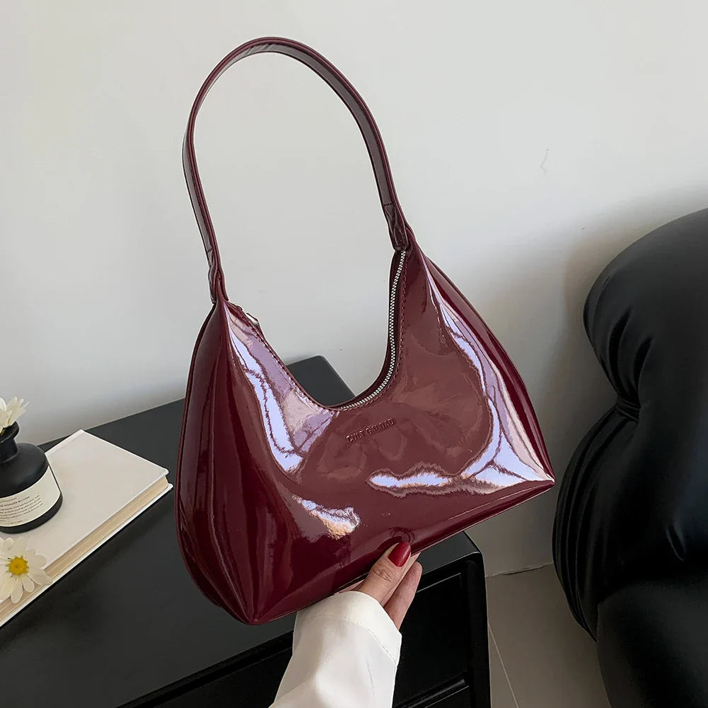 Sac à épaule en cuir PU éblouissant pour femmes