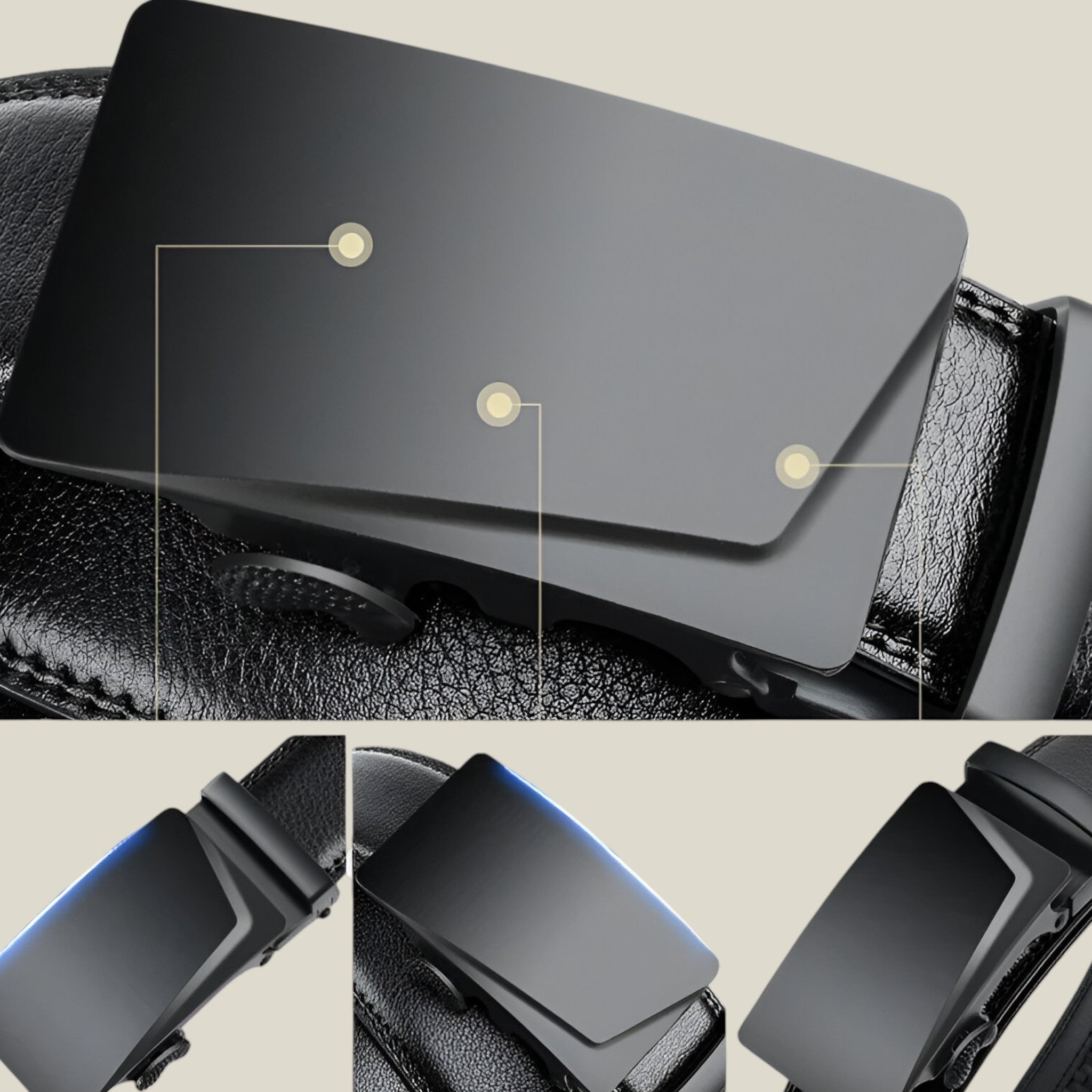 RegalFit - Ceinture élégante avec boucle automatique