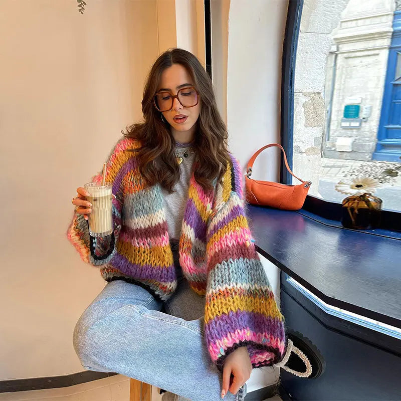 Solenn - Cardigan décontracté à manches longues