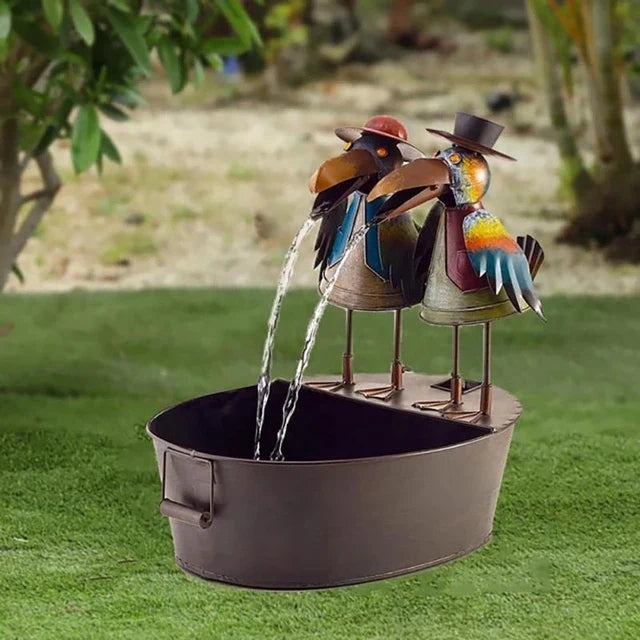 Figurines Animalières | Fontaine de Cascade Enchanteresse pour Extérieur