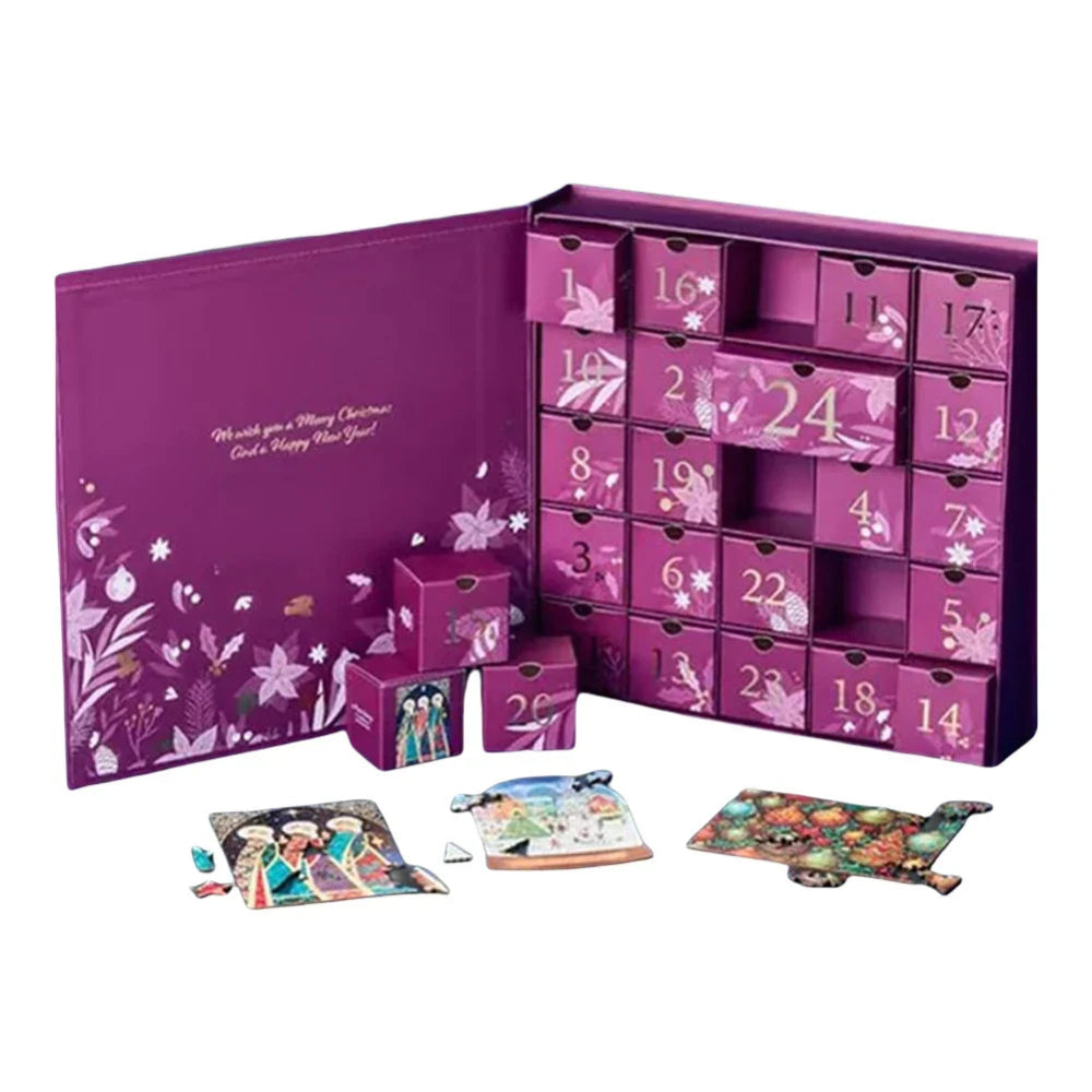Calendrier de l'Avent Puzzle de Noël de 24 jours