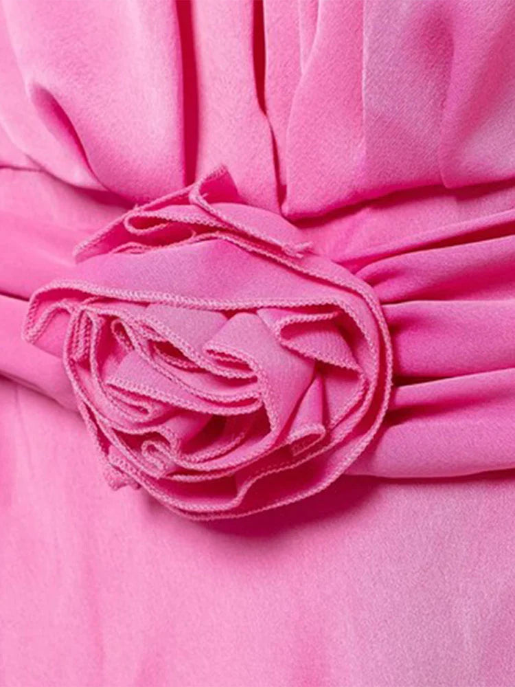 Mia - Robe Halter Femme 3D Fleur