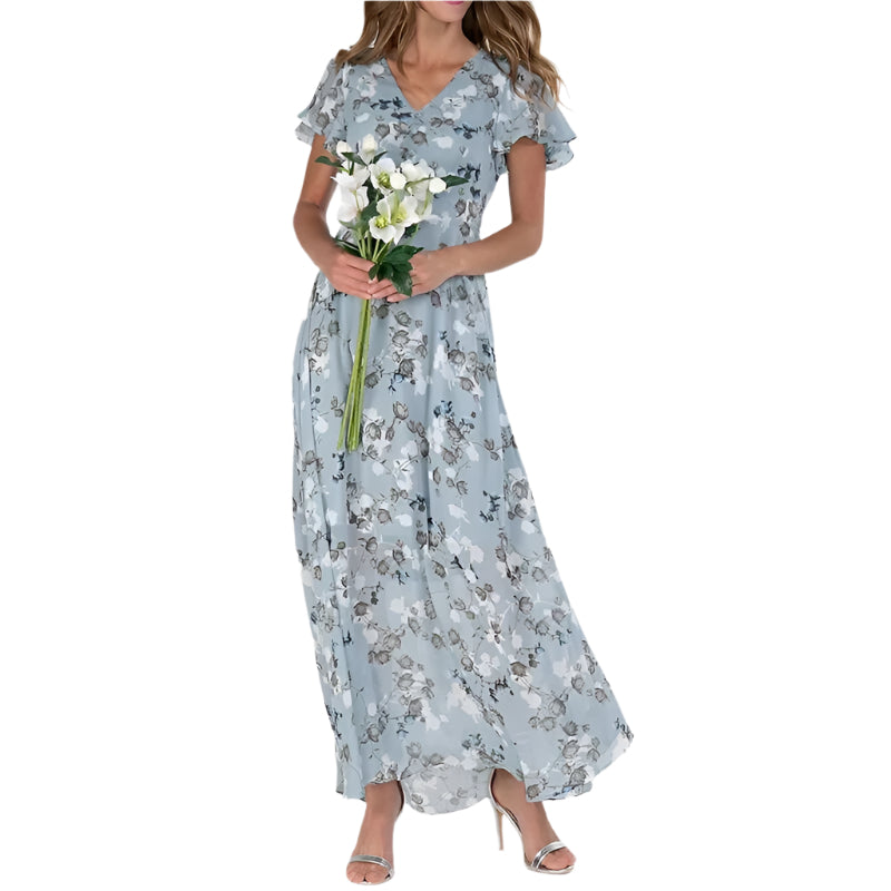 Sofie – Robe d'été longue à motifs floraux