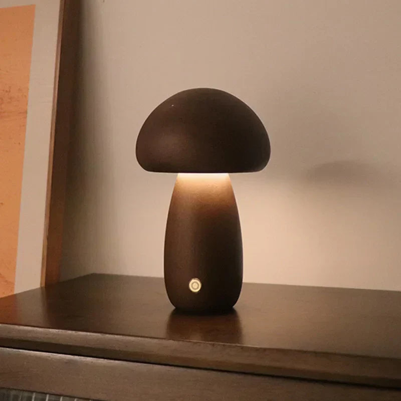 Lampe de table en bois MystiGlow