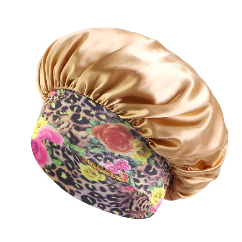 Estella - Cape en satin fleuri élégant pour la protection des cheveux et la beauté