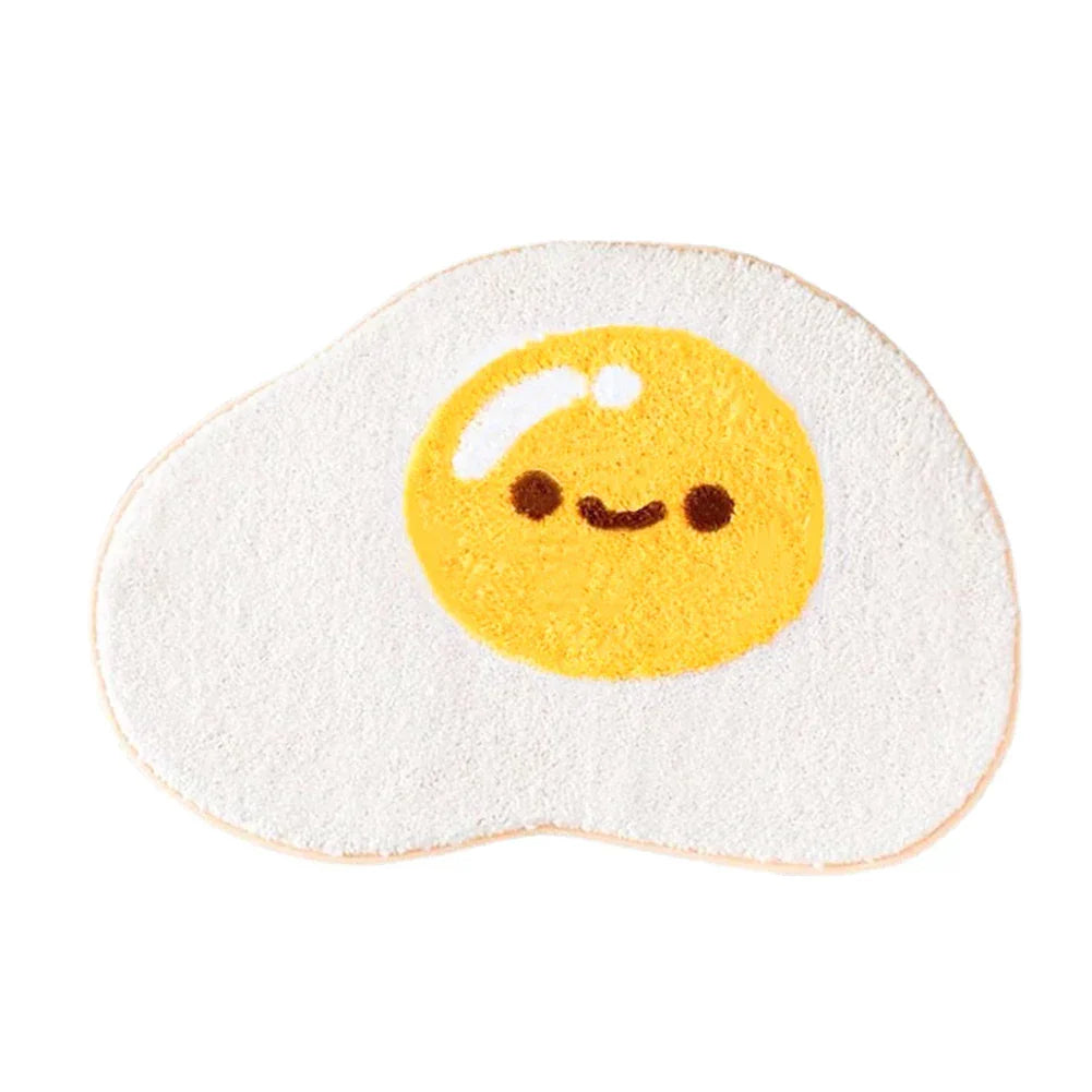 SunnySide Up - Tapis de bain en bande dessinée œuf au plat doux