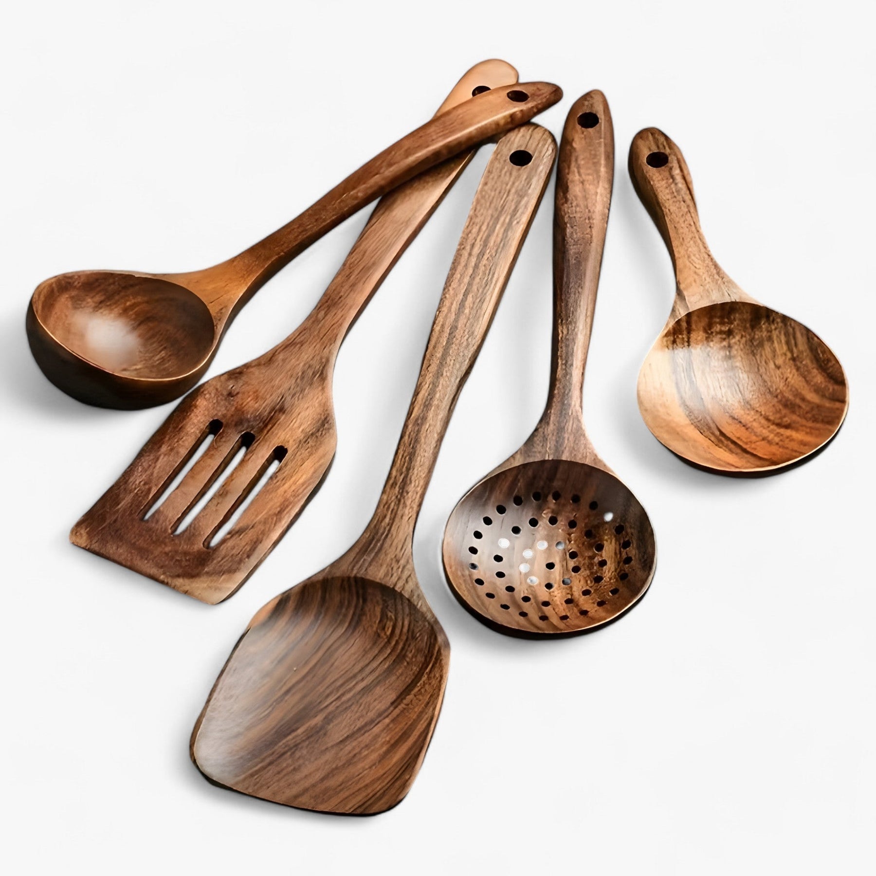 Ensemble d'ustensiles de cuisine en bois EcoWood de 11 pièces