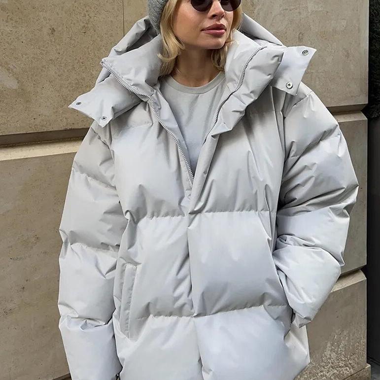 Veste oversized à manches longues chaude Elle