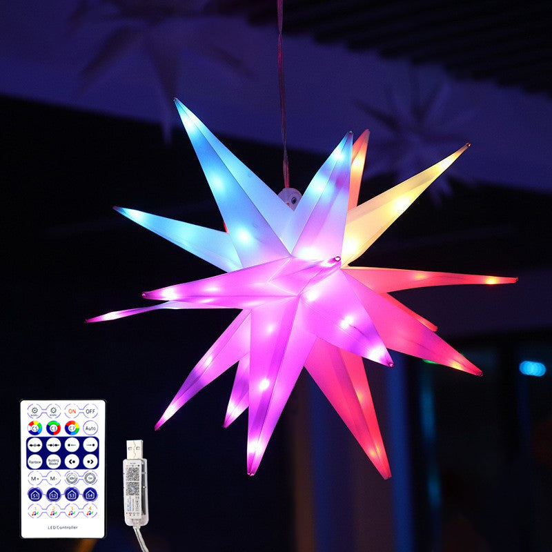 StarGlow - Lumière suspendue étoilée LED multicolore avec télécommande