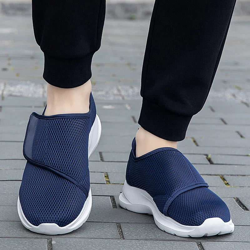 Peter - Baskets décontractées larges ajustables pour hommes