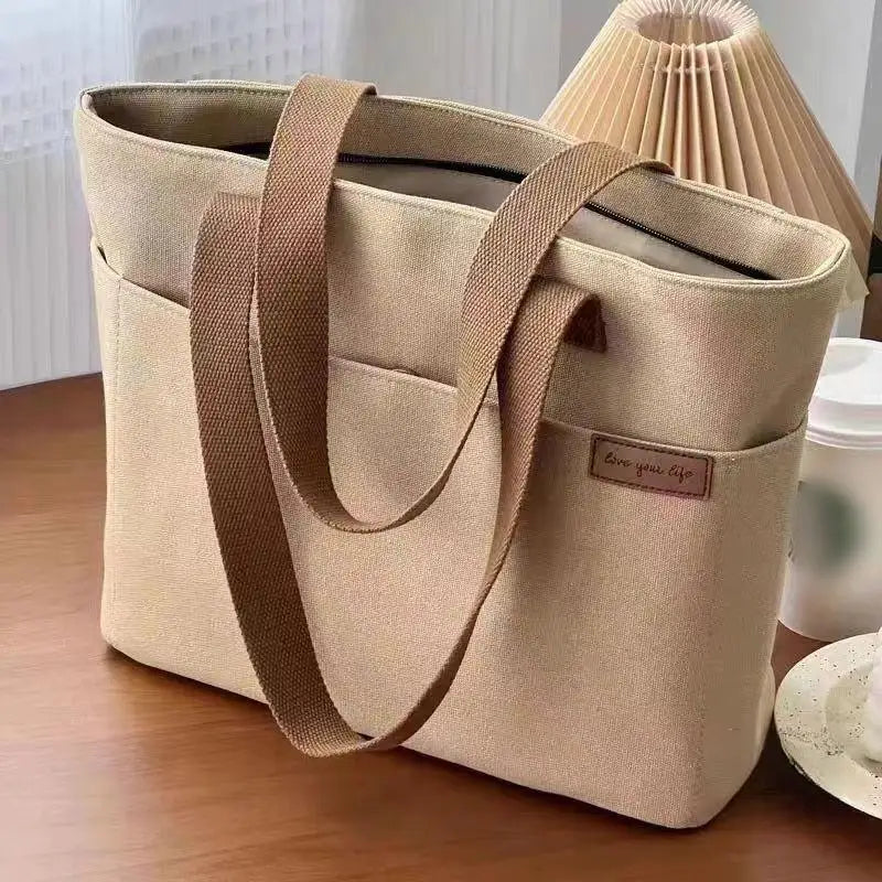 Lara - Nouveau Sac Fourre-Tout en Toile pour Femmes