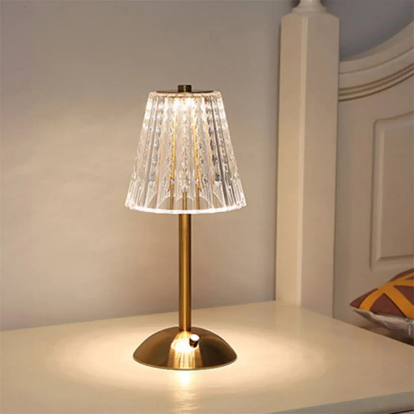Lampe de bureau LED en cristal