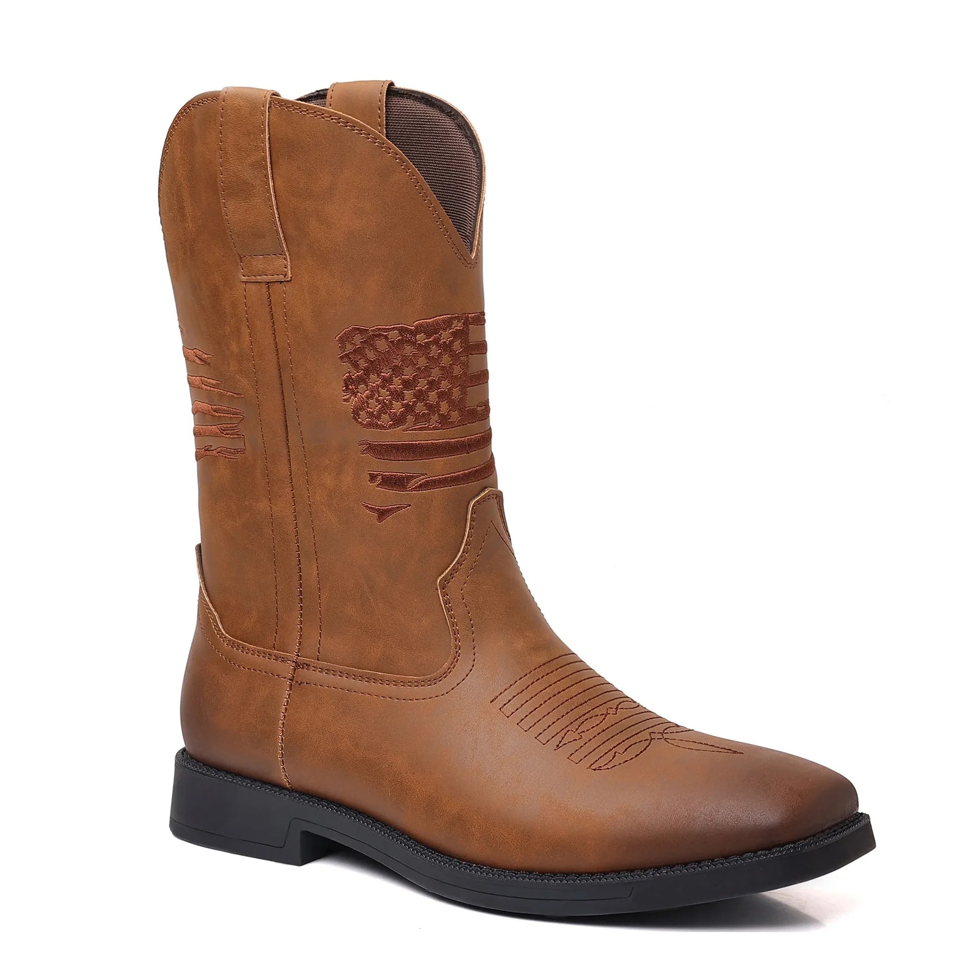 Theo - Bottes de cowboy rétro brodées pour hommes
