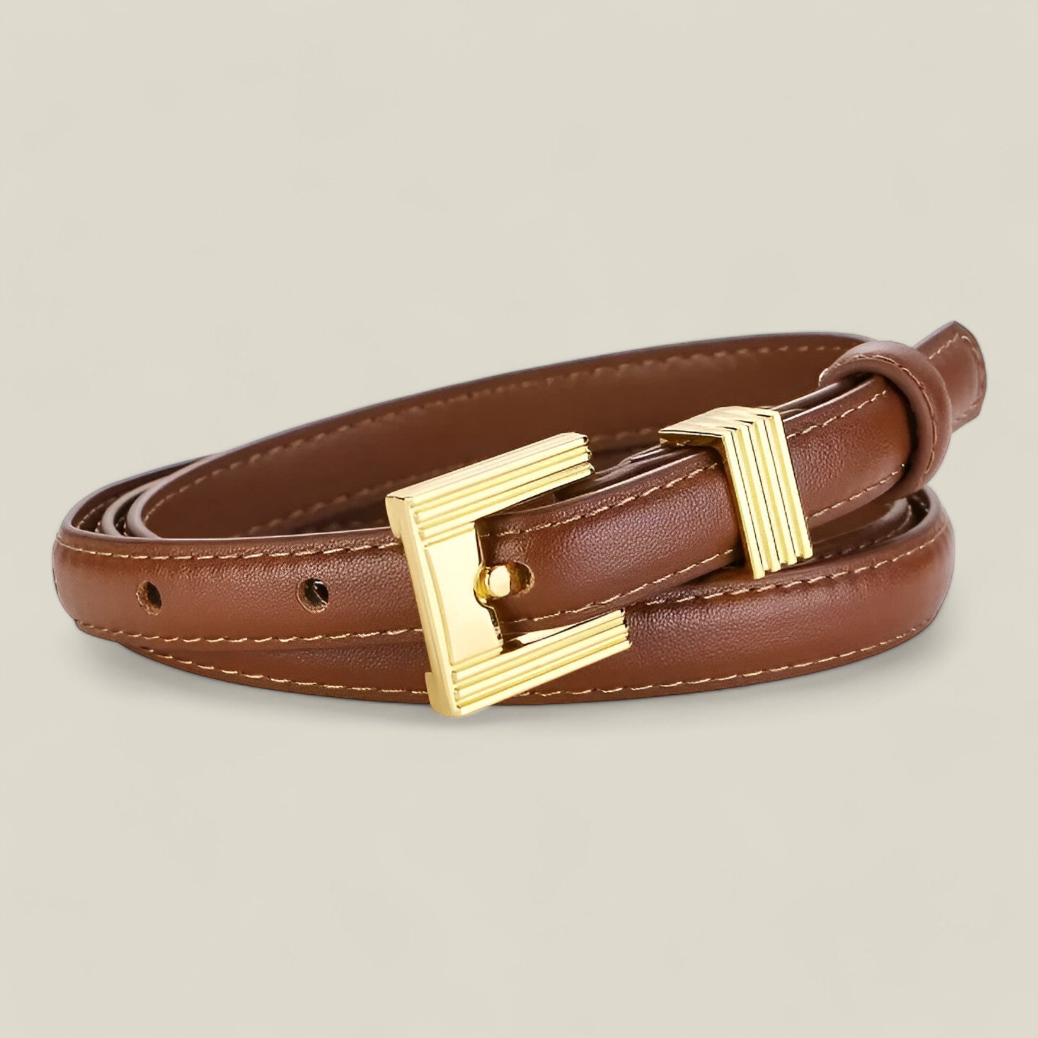 Elsie - Ceinture fine minimaliste et lisse