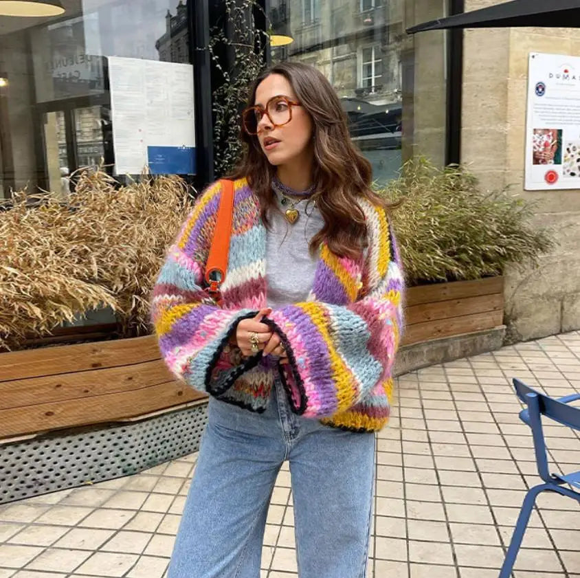 Solenn - Cardigan décontracté à manches longues