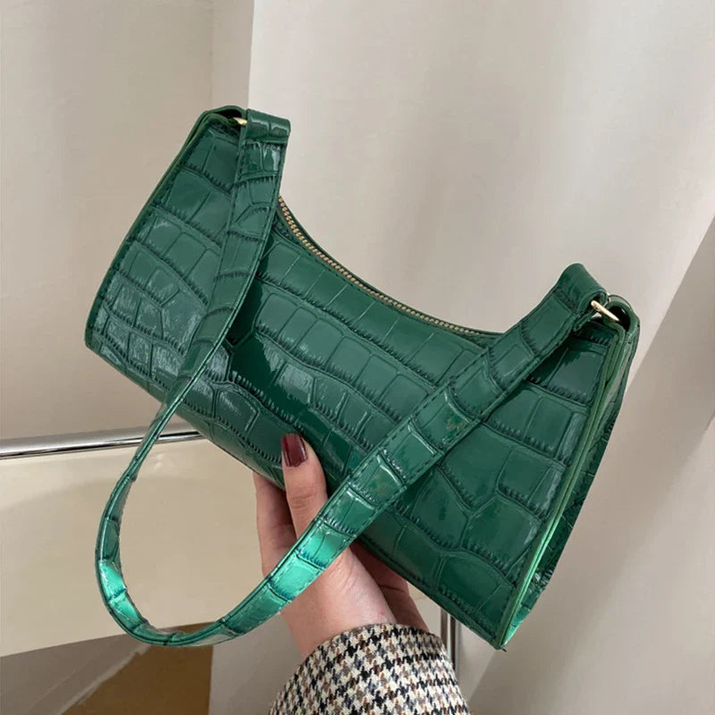 Sac à main Sophi en cuir alligator rétro